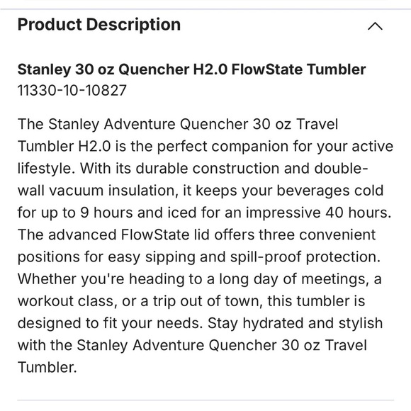 Stanley 30 oz Tropical Teal Quencher Tumbler - Picture 7 of 12